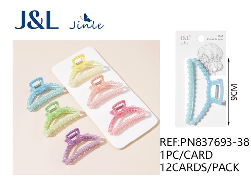 [8445801243805] Pinza de pelo 9cm 12/u PN837693-38 - Accesorios de peinado