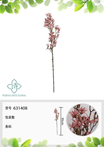 [631408-2ROSA] Arreglo floral artificial de 90 cm - Orquídea - Novedades en decoraciones