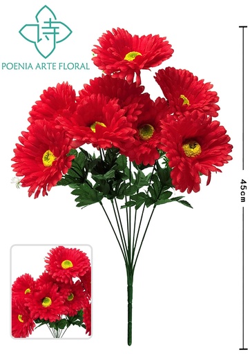 [630237-红色8435588850365] Ramo de flores artificiales - Ramos decorativos