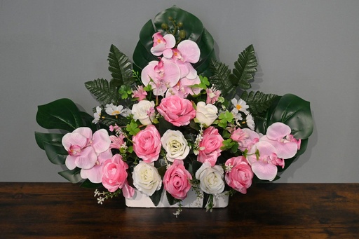 [5101072-19造型] Arreglo floral artificial 5101072-19 - Decoración floral para tumbas