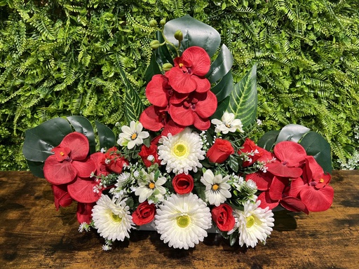 [5101072-52造型] Arreglo floral artificial 5101072-52 - Decoración floral para tumbas