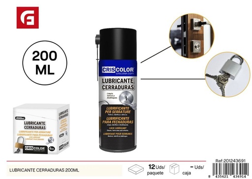 [201243691] Lubricante para cerraduras de 200 ml - Pintura y lubricantes