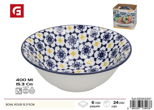 [200953497] Bowl Rousi 15.3x5 cm - Vajilla decorativa