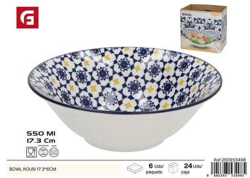 [200953498] Bowl cerámica ROUSI 17.3*6 cm - Vajilla y elementos de mesa