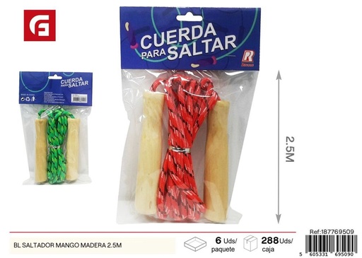 [187769509] Balón de saltador mango de madera 2.5m - Juguetes deportivos y recreativos