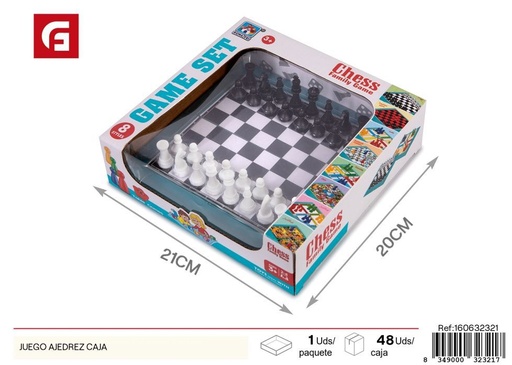 [160632321] Juego de ajedrez con caja - Juegos de mesa y entretenimiento familiar