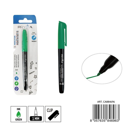 [0235648] Marcador permanente punta M 1 mm verde - Herramientas de escritura y marcadores permanentes
