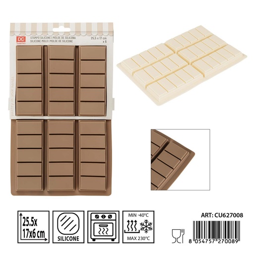 [0233967] Molde de silicona rectangular 25.5x17 cm - Utensilios de repostería y moldes