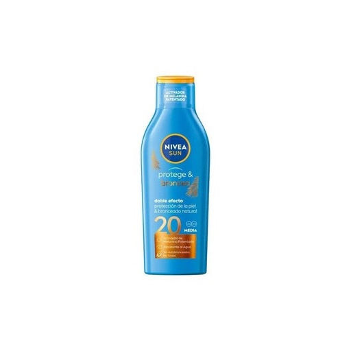 [4005900993830] Leche bronceadora solar Nivea F20 200ML - Productos de cuidado solar
