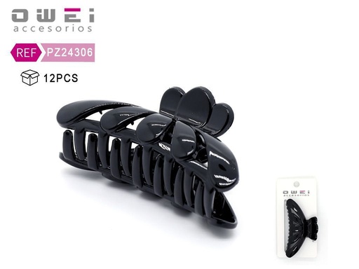 [8428947243069] Pinza de pelo de 10 cm negra 12 unidades - Accesorios para el cabello y pinzas decorativas