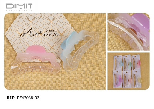 [8435693872146] Pinza de pelo de 11 cm 12 unidades - Accesorios para el cabello y pinzas decorativas