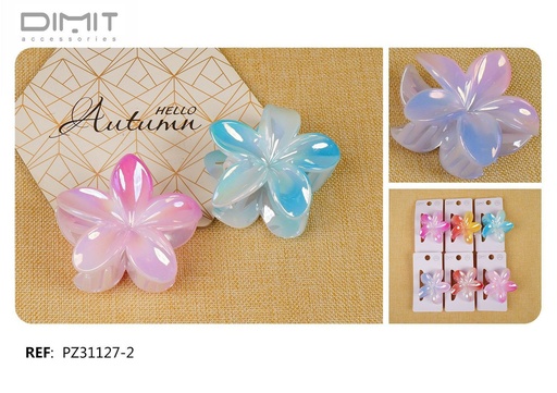 [8435693882336] Pinza de pelo flor 12 unidades - Accesorios para el cabello y pinzas decorativas