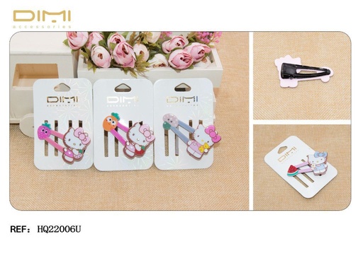 [8435560224382] Pinza de pelo para niñas 12 unidades - Accesorios para el cabello y pinzas decorativas