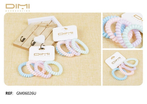 [8435560260755] Coletero de cable pastel 12 unidades - Accesorios para el cabello y gomas