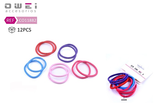 [8428947118824] Pack de 10 gomas de pelo 24 unidades - Accesorios para el cabello y gomas