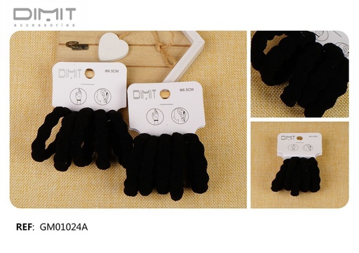 [8435693871071] Goma de pelo de 6.5 cm 12 unidades - Accesorios para el cabello y gomas