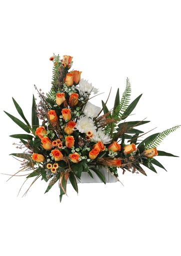 [5101072-A7橙] Ramo floral de 5101072-A7 en color naranja (8435588802425) - Flores de cementerio D整盆 CENTRO