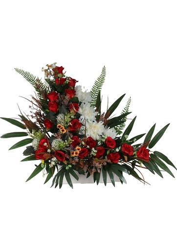 [5101072-A7ROJO] Ramo floral de 5101072-A7 en color rojo (8435588802425) - Flores de cementerio D整盆 CENTRO