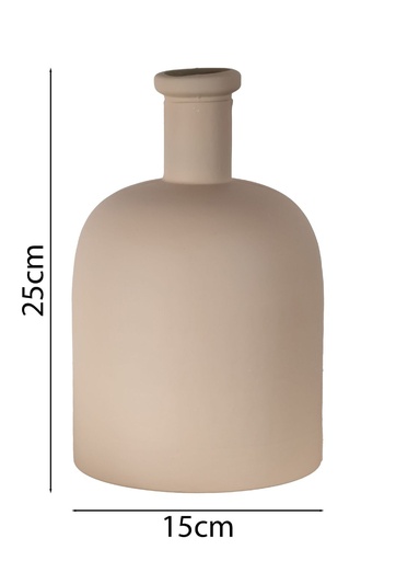 [2385C] Macetero de vidrio forma 2385C - Jarrón decorativo para flores