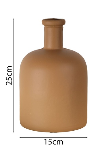 [2385B] Macetero de vidrio forma 2385B - Jarrón decorativo para flores