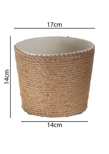 [HC09-G] Macetero de madera trenzada HC09-G - Maceta decorativa de madera