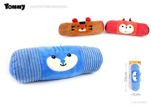 [YM8903] Cojín Zoológico Cilíndrico 24x11x7 cm - Accesorio para mascotas