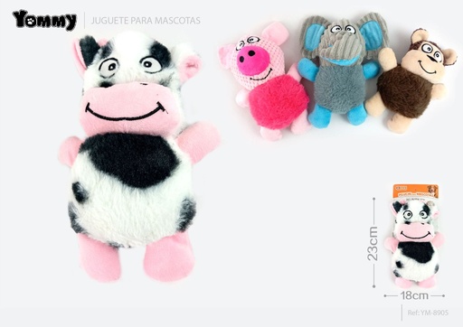 [YM8905] Animalitos Gorditos – 4 Modelos 23x18 cm - Juguete para mascotas