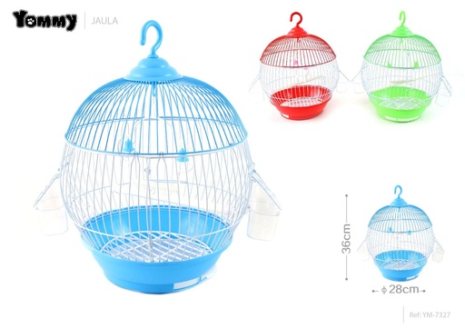 [YM7327] Jauas para pájaros en forma de huevo mixta 28x28x36 cm - Jaula de aves