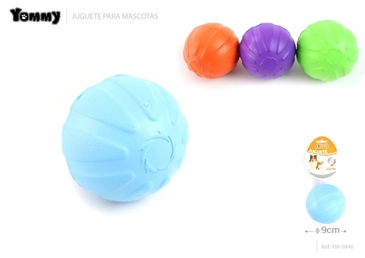 [YM0846] Juguete para mascotas de bola sólida de EVA 9 cm - Juguete para mascotas