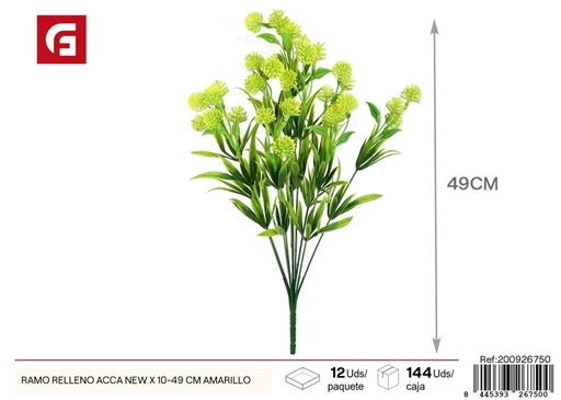 [200926750] Ramo nuevo de ACCA amarillo 10 piezas 49 cm - Flores artificiales modernas