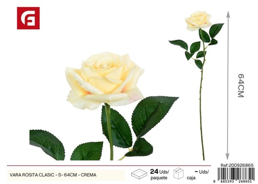 [200926865] Vara de Rosita clásica S - 64 cm Crema - Decoración floral