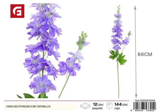 [200953345] Vara de Delphinium S - 86 cm Malva - Flores artificiales