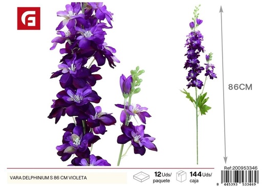 [200953346] Vara de Delphinium S - 86 cm Violeta - Flores artificiales
