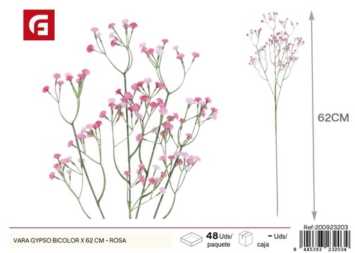 [200923203] Vara de Gypsó bicolor x 62 cm - Rosa - Flores artificiales