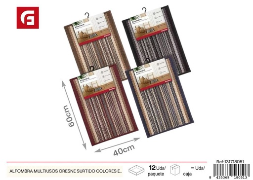 [131718051] Alfombra multiusos Oresne surtido colores 40x60 cm - Alfombra decorativa