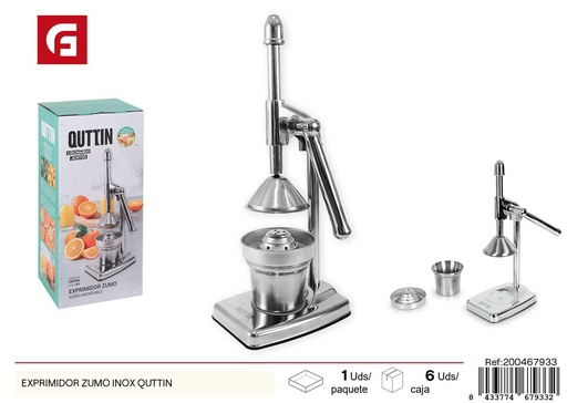 [200467933] Exprimidor de jugos de acero inoxidable Quttin - Utensilios de cocina y exprimidores