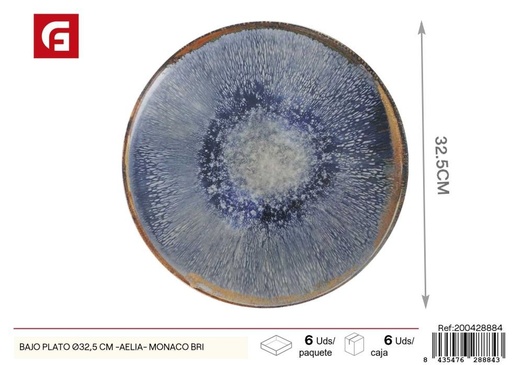 [A003152] Bajo plato 32.5 cm (serie Aelia) - Vajilla decorativa