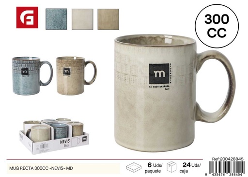 [200428845] Taza recta 300 ml (serie Nevis) - Vajilla de cerámica