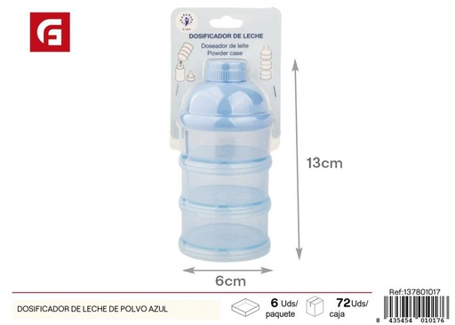 [137801017] Dosificador de leche en polvo azul - Utensilios para bebés y alimentación