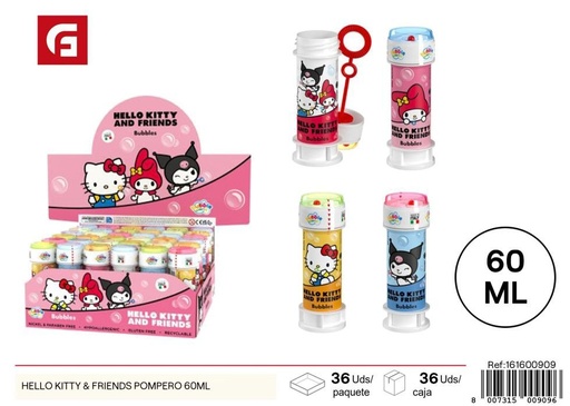 [161600909] Juguete pompero Hello Kitty y amigos 60 ml - Juguetes y burbujas