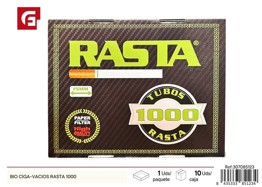 [307085123] Papel para liar BIO CIGA-VACIOS RASTA 1000 - Productos para fumadores
