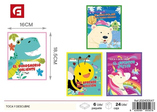[202400547] Toca y descubre - Libro de actividad para niños  