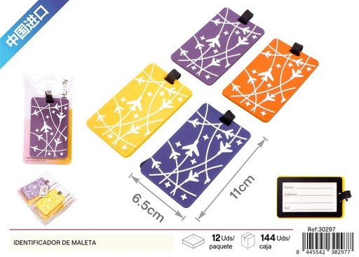[230297] Identificador de maleta estilo avión - Accesorios de viaje