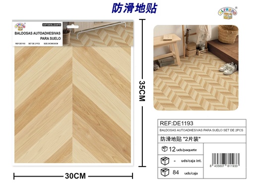 [DE1193] Baldosas autoadhesivas para suelo set de 2 piezas 30x30 cm - Decoración y renovación
