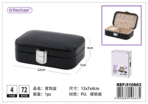 [510663] Caja joyero de PU 12*7*4 cm - Organizadores de cosméticos