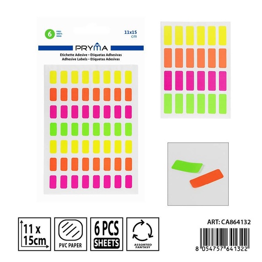 [0237580] Etiqueta adhesiva 6FF 11x15 cm - Adhesivos para papelería