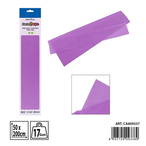 [0238234] Papel crepe morado 50 x 200 cm - Material de manualidades