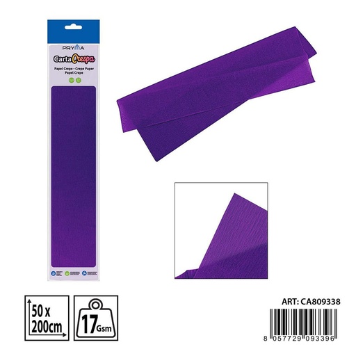 [0238235] Papel crepe morado oscuro 50x200 cm - Papelería de manualidades