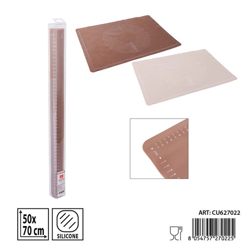 [0233981] Tapete de amasar de silicona 50x70cm - Accesorios de cocina reutilizables