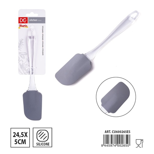 [A001635] Espátula de silicona 24.5x5cm - Accesorios de cocina prácticos
